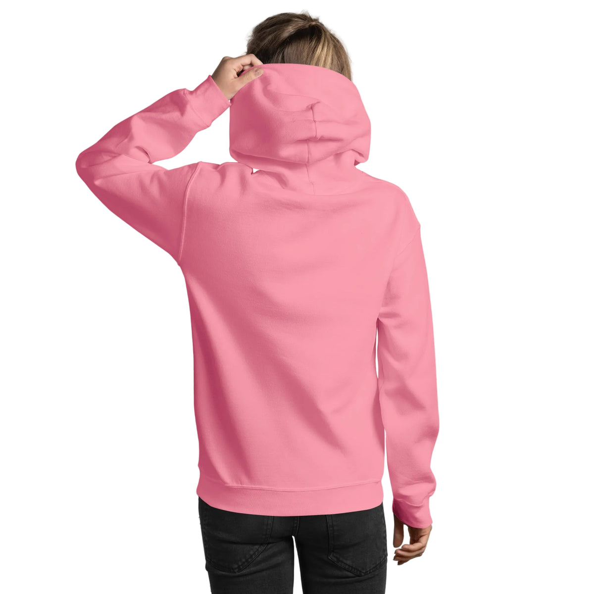 The APWT Gift Shop's the Bridal Party Unisex Hoodie from the APWT Wedding Shop in Pink - Back