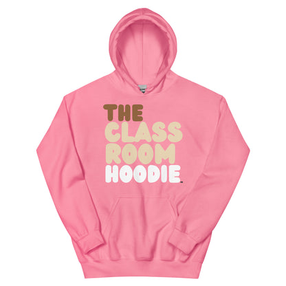 The APWT Gift Shop's the Classroom Hoodie Unisex Hoodie from the Day in the Life Collection in Pink