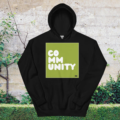 A Community in Lime Green Unisex Hoodie - Available in Assorted Colors