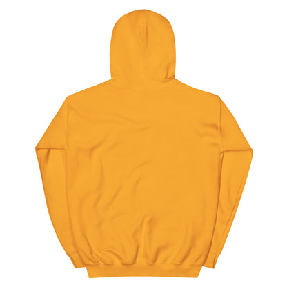 The back of the APWT Gift Shop's A Community in Sunflower Yellow Unisex Hoodie from the Community Collection