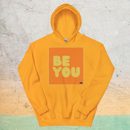 Be You in Orange and Yellow Unisex Hoodie - Available in Assorted Colors