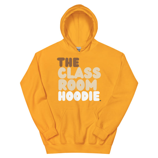 The APWT Gift Shop's the Classroom Hoodie Unisex Hoodie from the Day in the Life Collection in Yellow/Gold