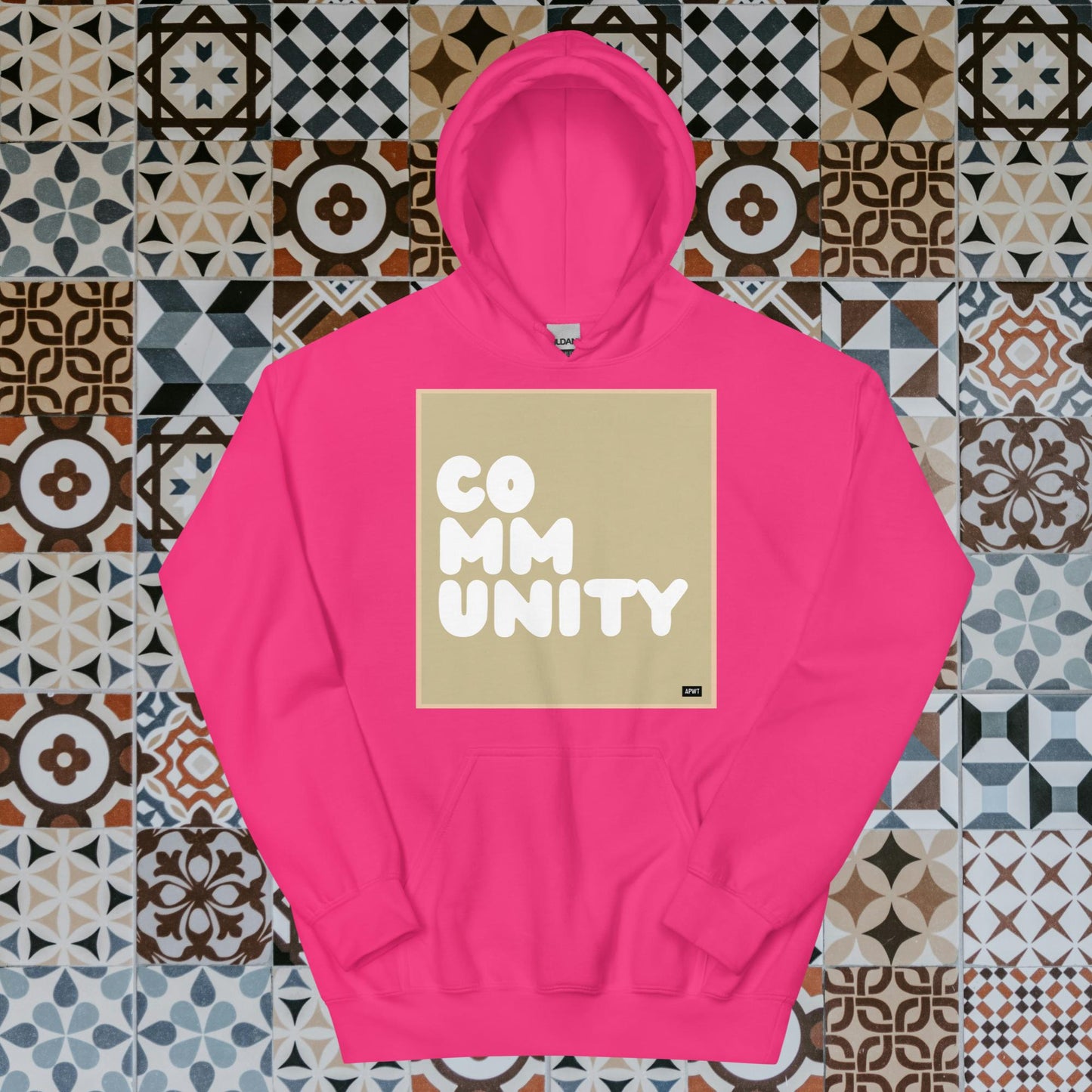 A Community in Beige Unisex Hoodie - Available in Assorted Colors
