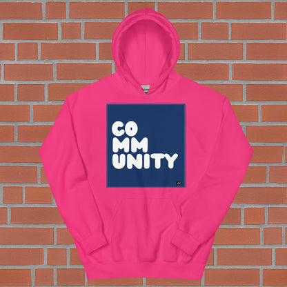 A Community in Dark Blue Unisex Hoodie - Available in Assorted Colors