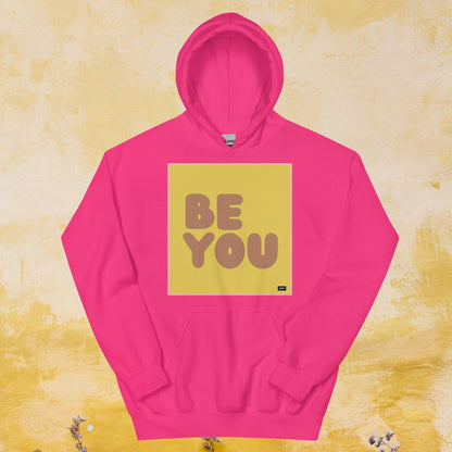 Be You in Yellow and Brown Unisex Hoodie - Available in Assorted Colors