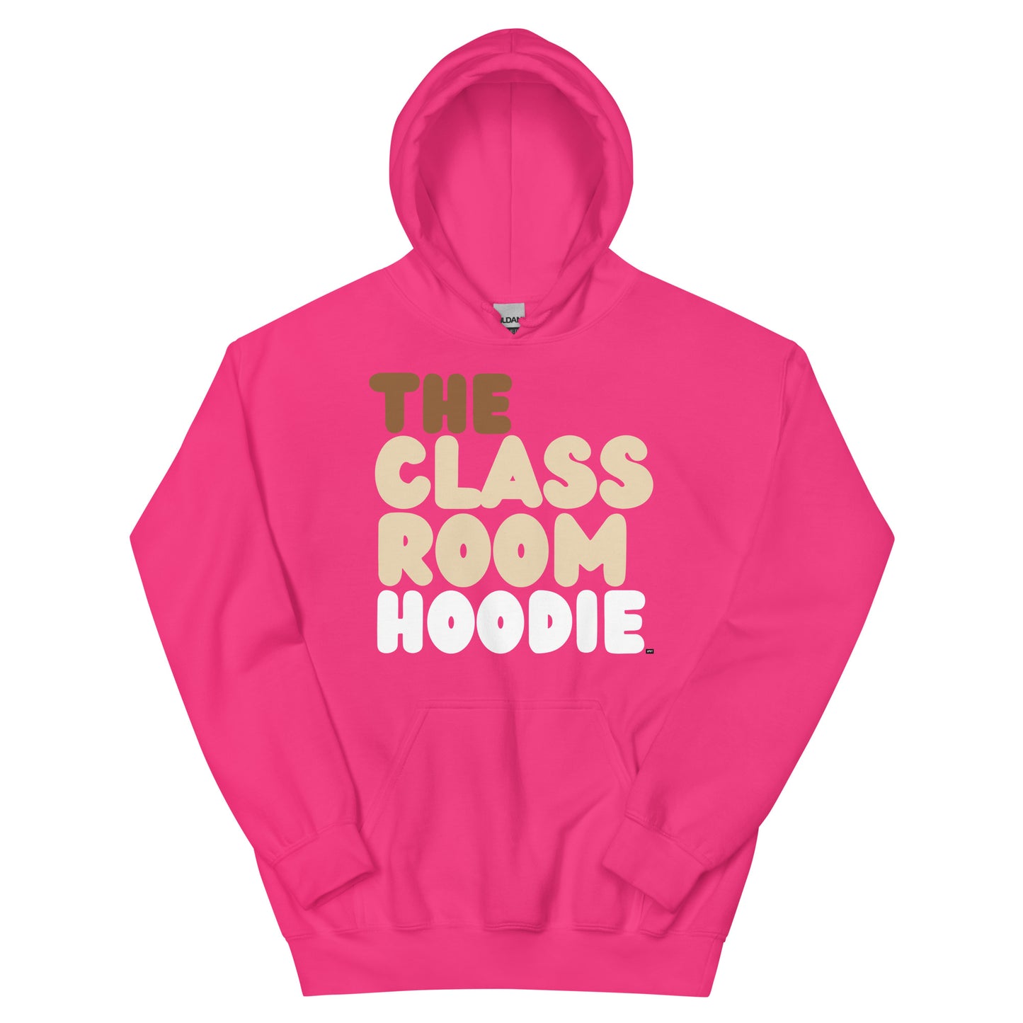 The APWT Gift Shop's the Classroom Hoodie Unisex Hoodie from the Day in the Life Collection in Hot Pink