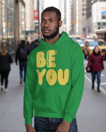 Be You in Green and Yellow Unisex Hoodie - The APWT Gift Shop