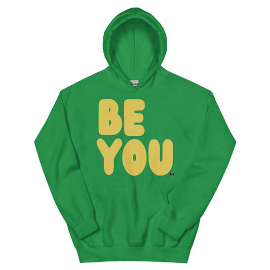 Be You in Green and Yellow Unisex Hoodie - The APWT Gift Shop