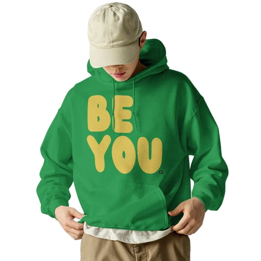 Be You in Green and Yellow Unisex Hoodie - The APWT Gift Shop