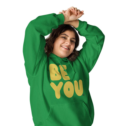 Be You in Green and Yellow Unisex Hoodie - The APWT Gift Shop