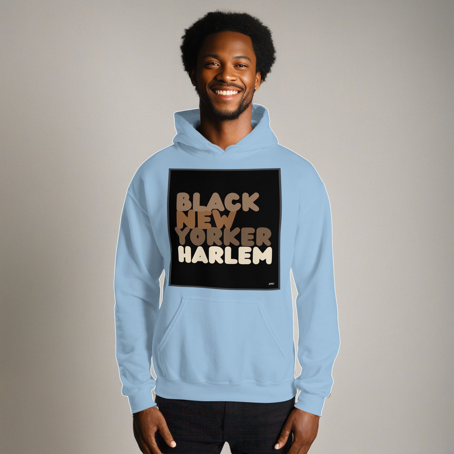 Black New Yorker Harlem Unisex Hoodie - Available in Assorted Colors