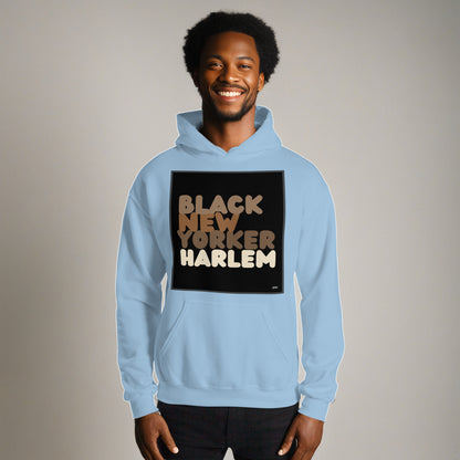 Black New Yorker Harlem Unisex Hoodie - Available in Assorted Colors