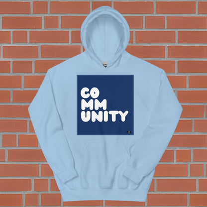 A Community in Dark Blue Unisex Hoodie - Available in Assorted Colors
