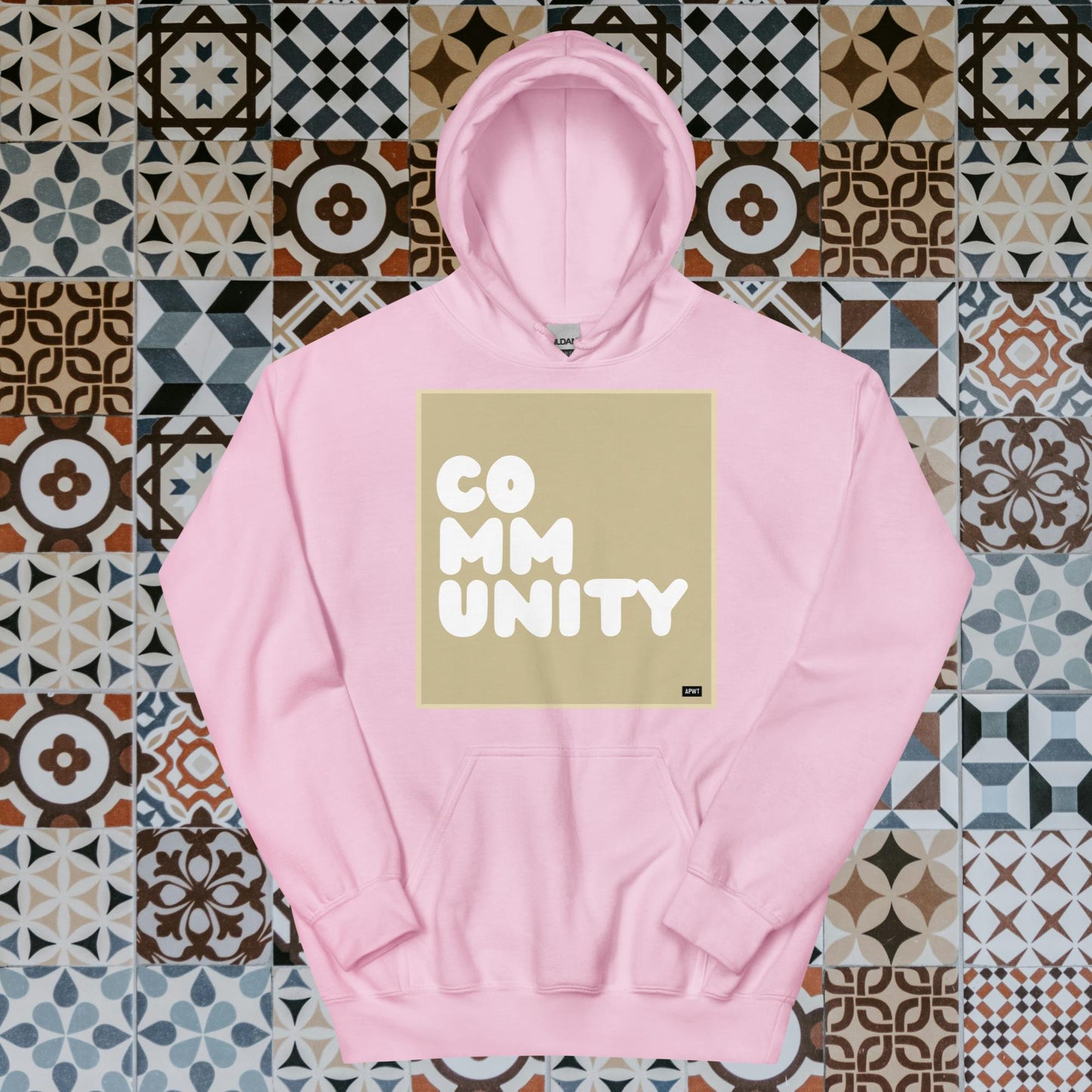 A Community in Beige Unisex Hoodie - Available in Assorted Colors