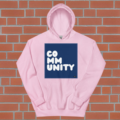 A Community in Dark Blue Unisex Hoodie - Available in Assorted Colors