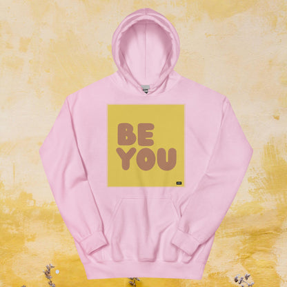Be You in Yellow and Brown Unisex Hoodie - Available in Assorted Colors