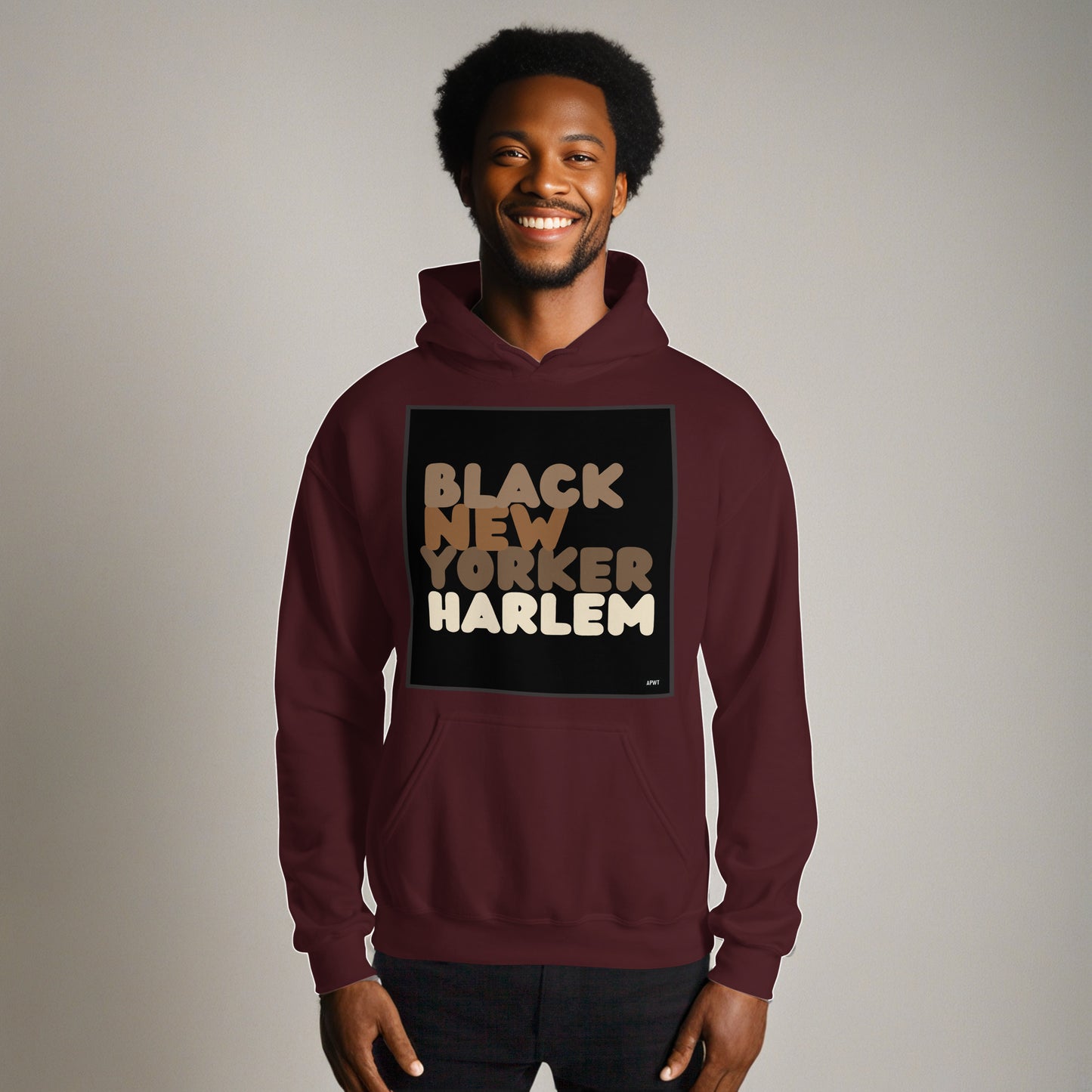 Black New Yorker Harlem Unisex Hoodie - Available in Assorted Colors