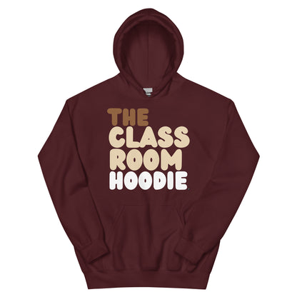 the APWT Gift Shop's the Classroom Hoodie Unisex Hoodie from the Day in the Life Collection in Maroon