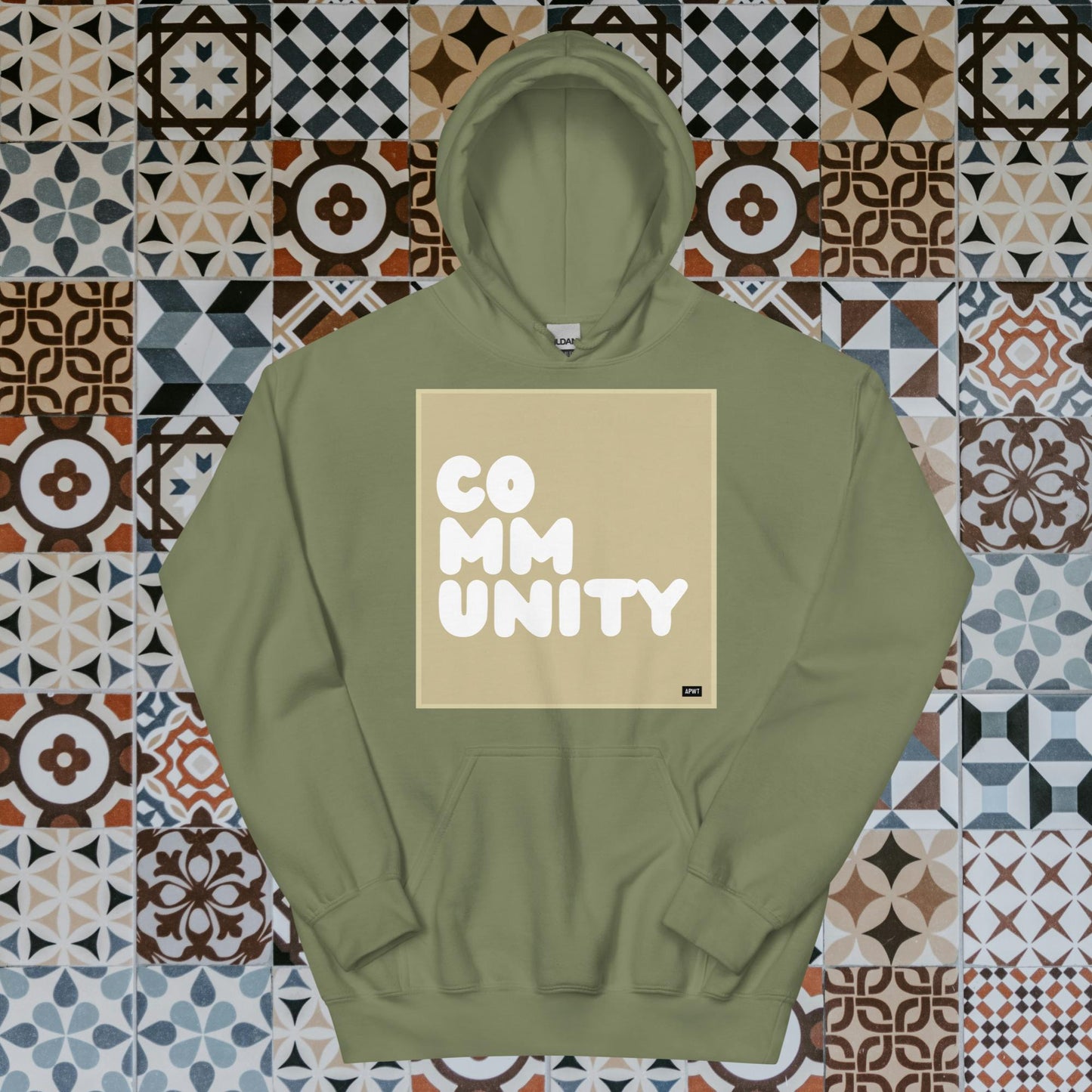 A Community in Beige Unisex Hoodie - Available in Assorted Colors