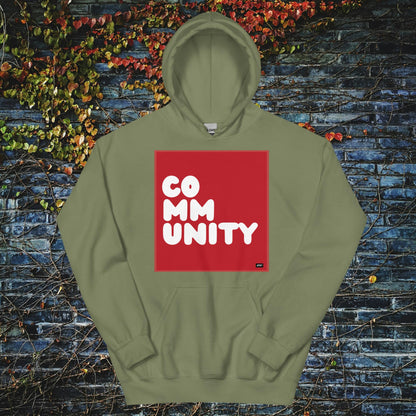 A Community in Crimson Unisex Hoodie - Available in Assorted Colors
