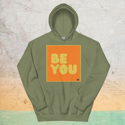 Be You in Orange and Yellow Unisex Hoodie - Available in Assorted Colors
