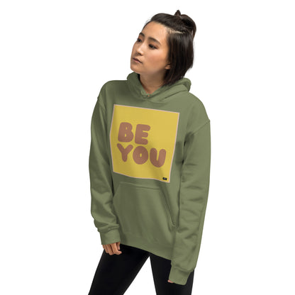 Be You in Yellow and Brown Unisex Hoodie - Available in Assorted Colors