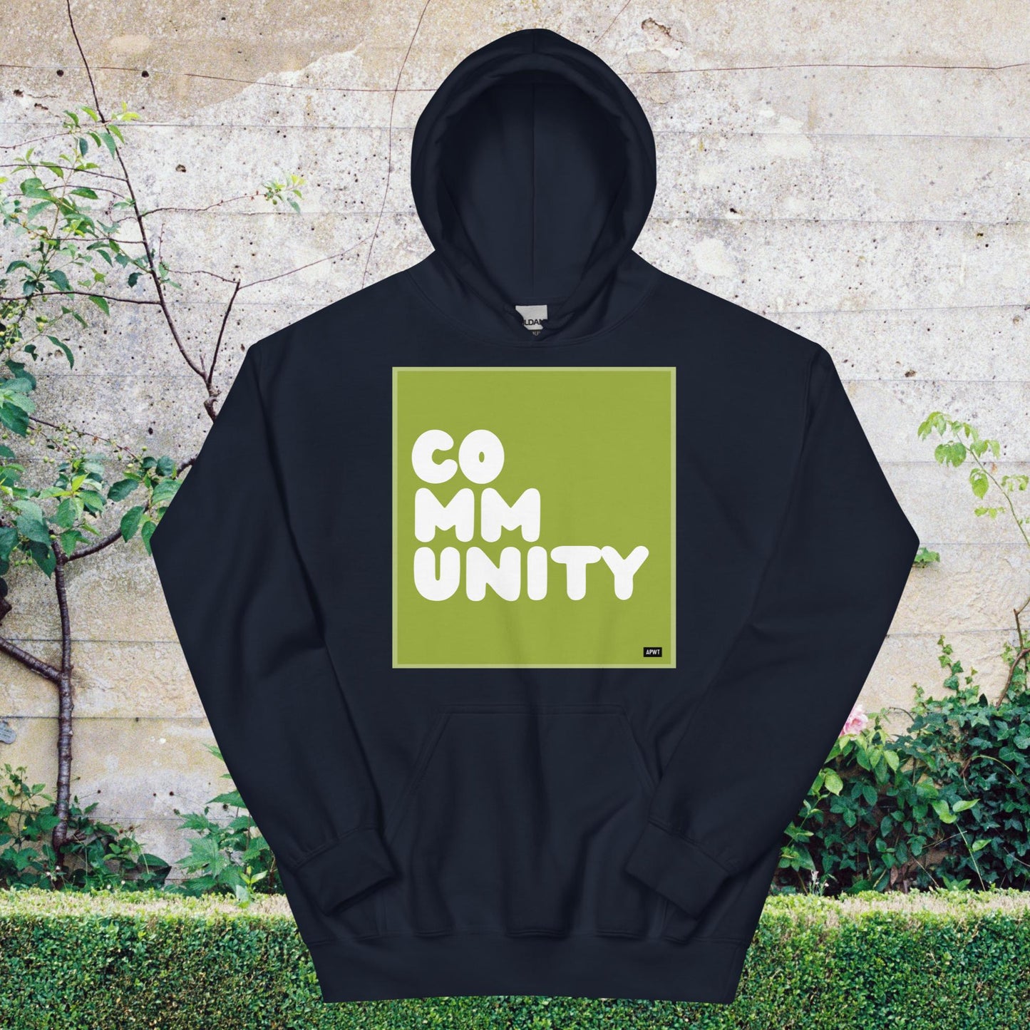 A Community in Lime Green Unisex Hoodie - Available in Assorted Colors