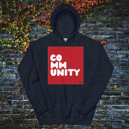 A Community in Crimson Unisex Hoodie - Available in Assorted Colors