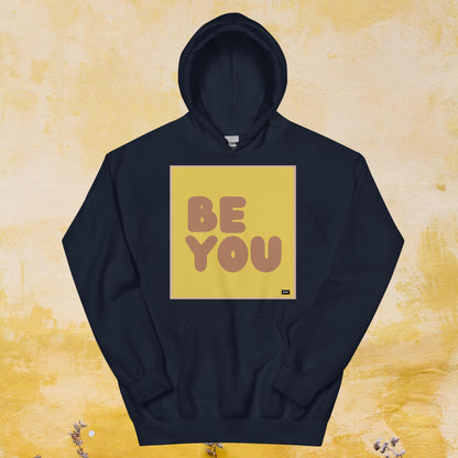 Be You in Yellow and Brown Unisex Hoodie - Available in Assorted Colors