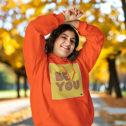 Be You in Yellow and Brown Unisex Hoodie - Available in Assorted Colors