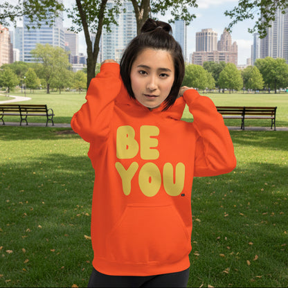 Be You in Orange and Yellow Unisex Hoodie - The APWT Gift Shop