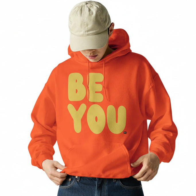 Be You in Orange and Yellow Unisex Hoodie - The APWT Gift Shop