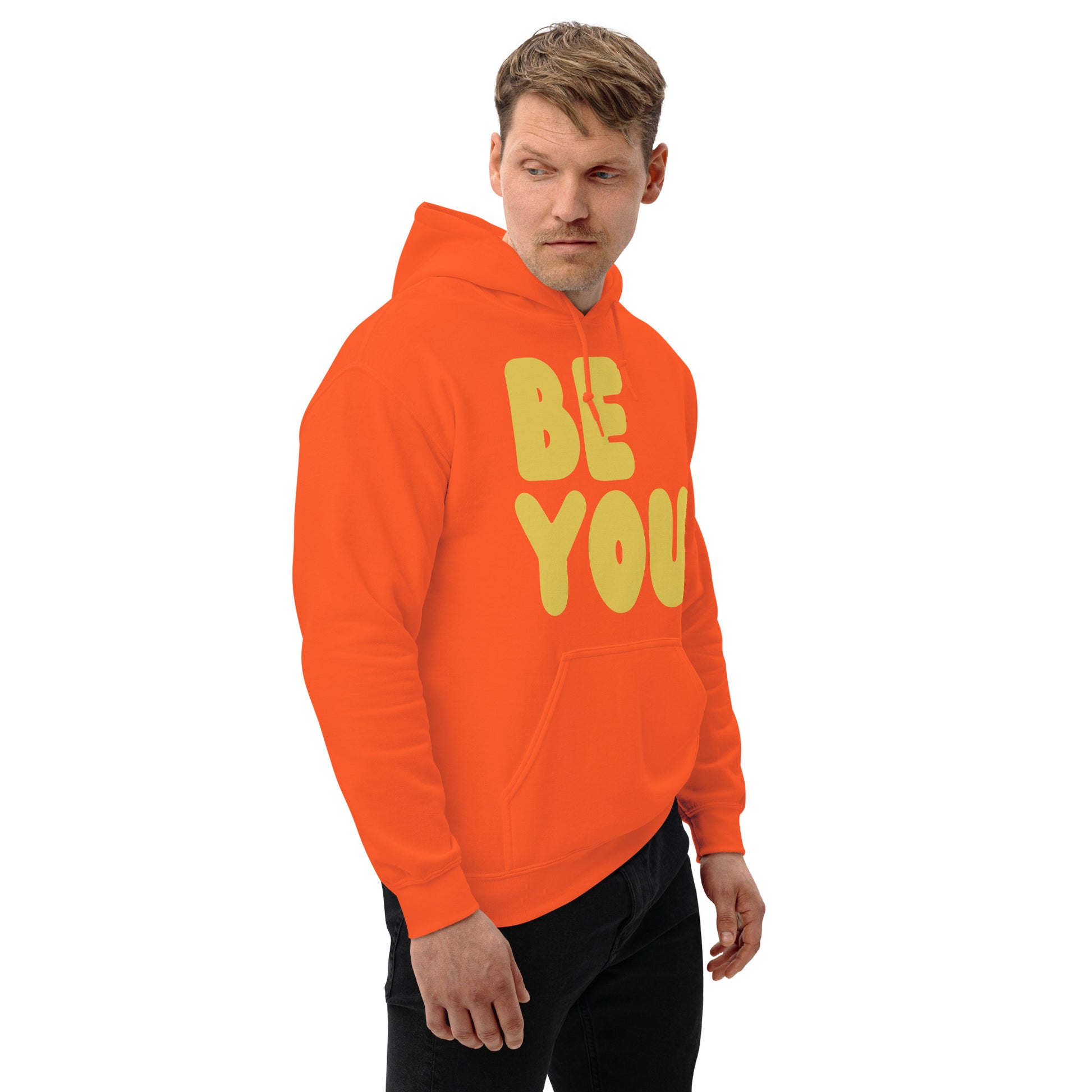 Be You in Orange and Yellow Unisex Hoodie - The APWT Gift Shop