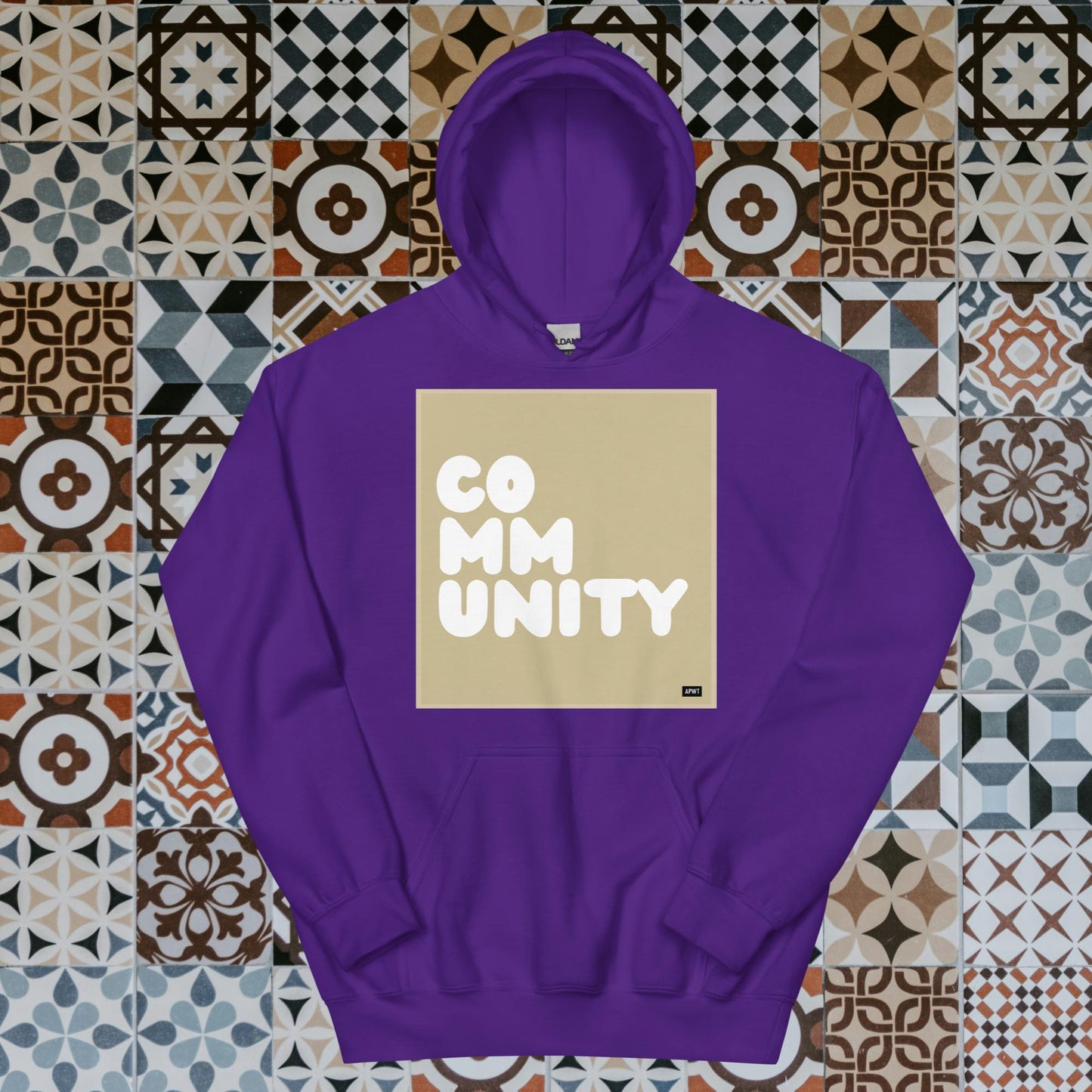 A Community in Beige Unisex Hoodie - Available in Assorted Colors