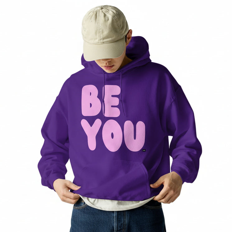Be You in Purple and Pink Unisex Hoodie - The APWT Gift Shop