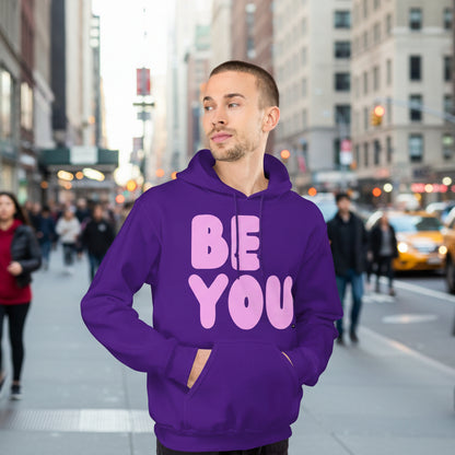 Be You in Purple and Pink Unisex Hoodie - The APWT Gift Shop
