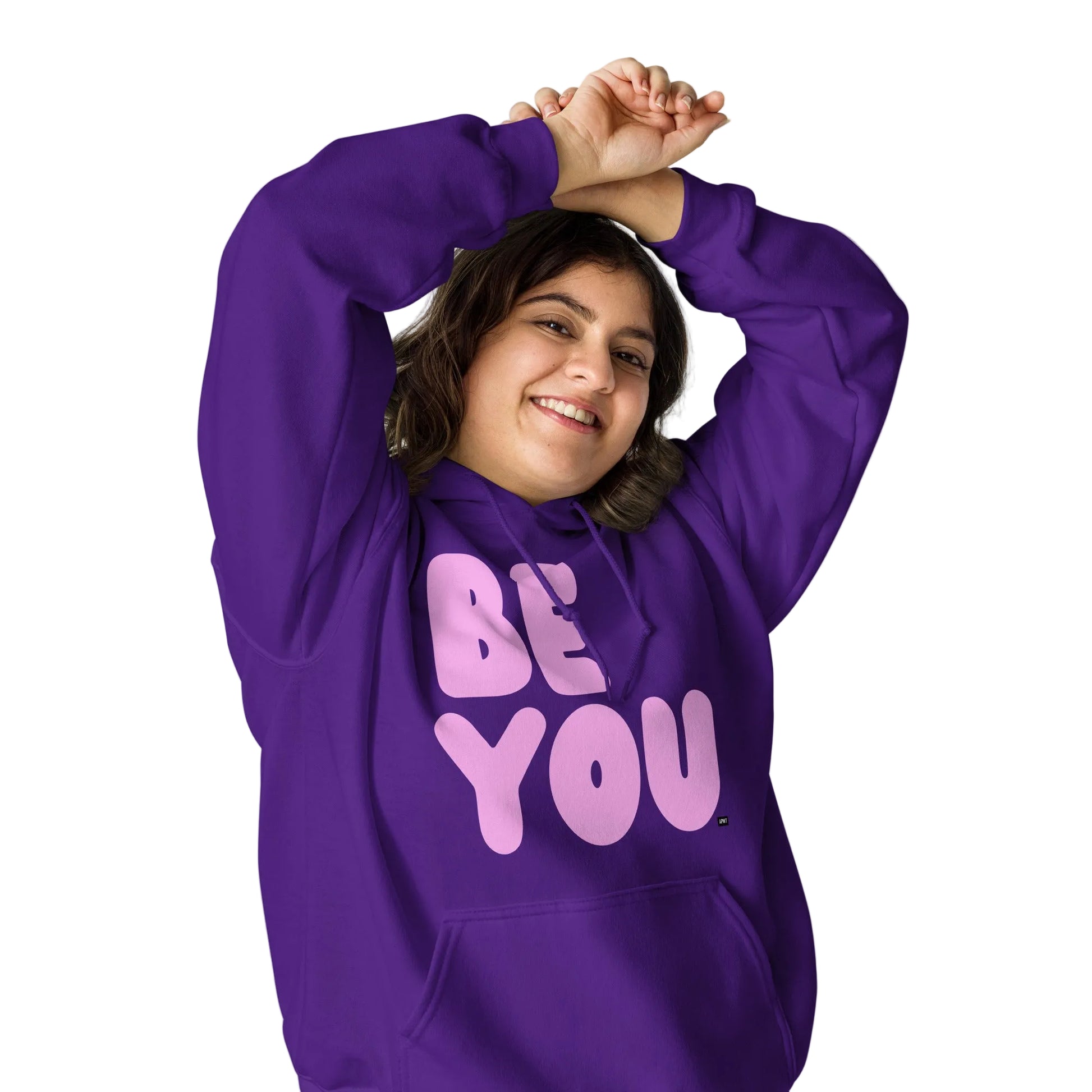 Be You in Purple and Pink Unisex Hoodie - The APWT Gift Shop