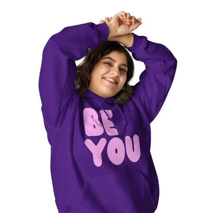 Be You in Purple and Pink Unisex Hoodie - The APWT Gift Shop