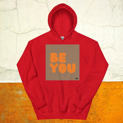 Be You in Brown and Orange Unisex Hoodie - Available in Assorted Colors