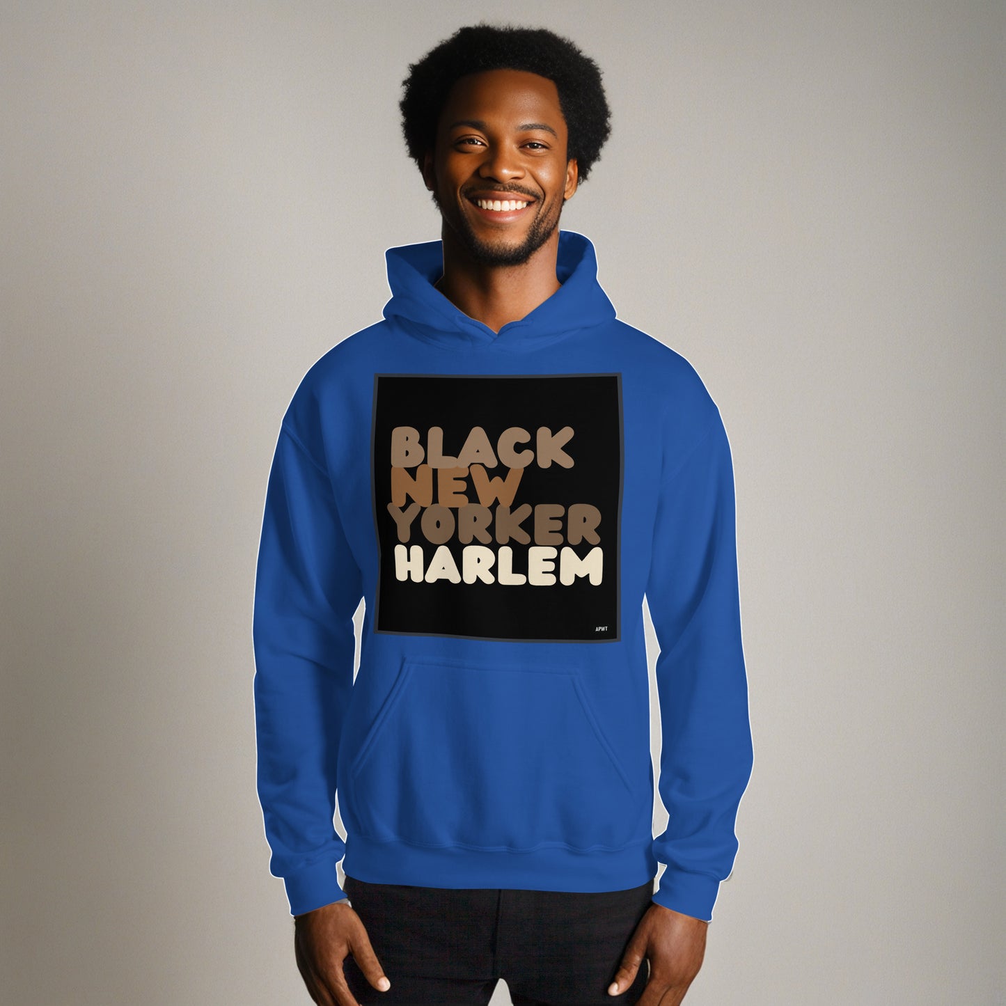 Black New Yorker Harlem Unisex Hoodie - Available in Assorted Colors