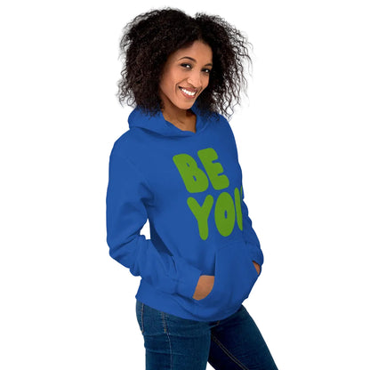 Be You in Blue and Green Unisex Hoodie - The APWT Gift Shop