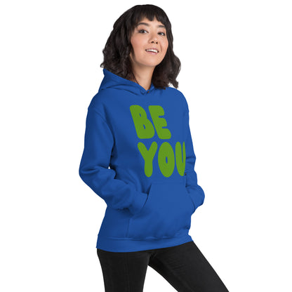 Be You in Blue and Green Unisex Hoodie - The APWT Gift Shop