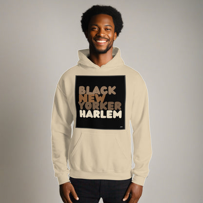 Black New Yorker Harlem Unisex Hoodie - Available in Assorted Colors