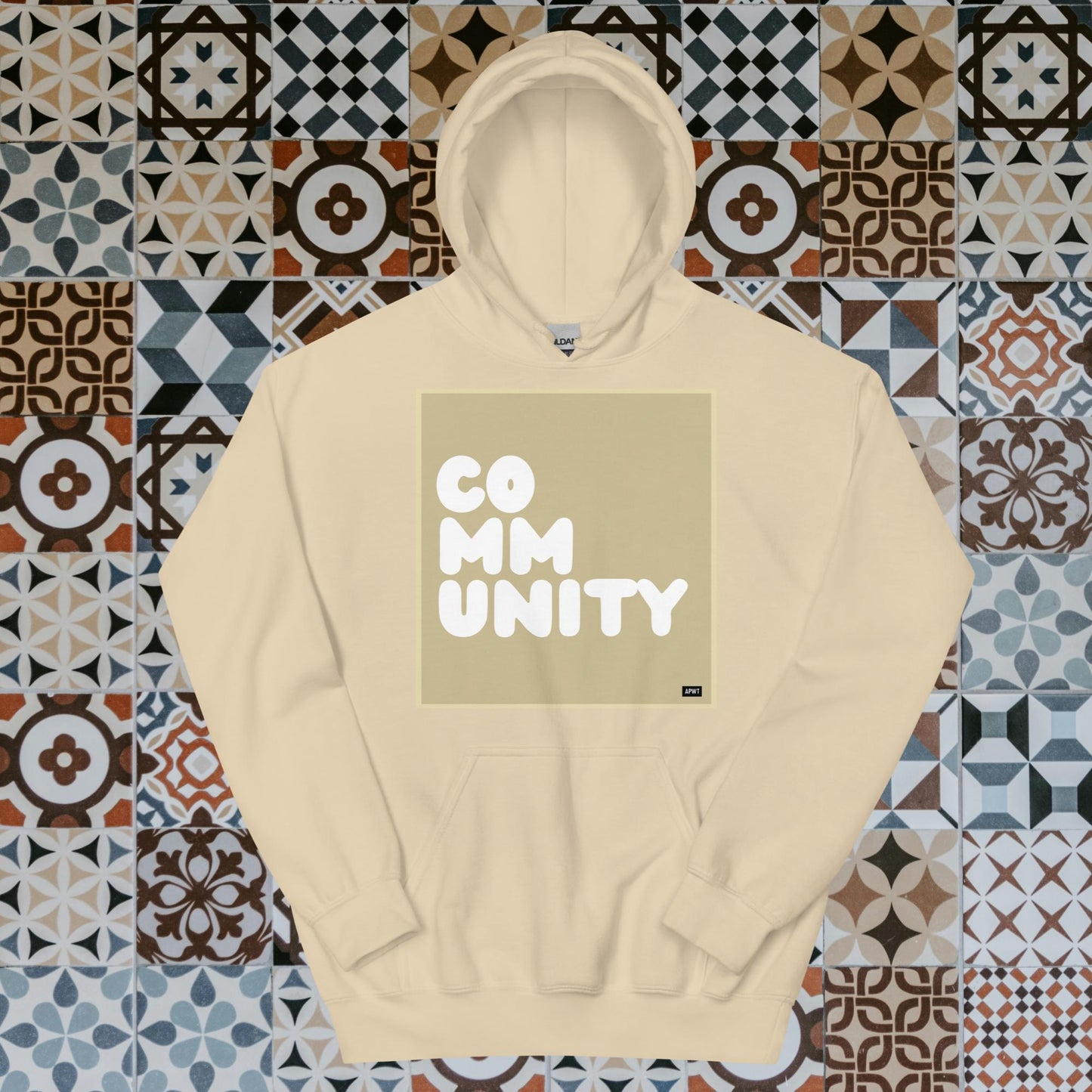 A Community in Beige Unisex Hoodie - Available in Assorted Colors