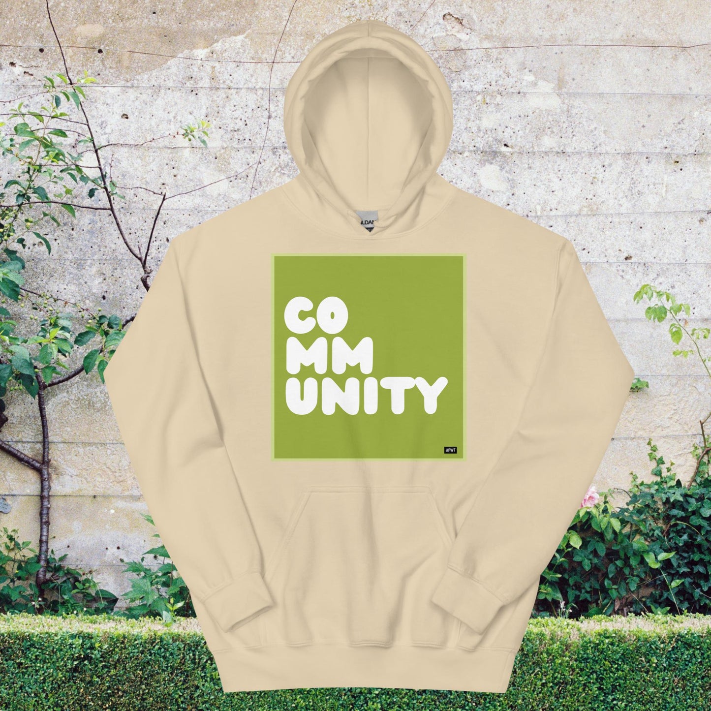 A Community in Lime Green Unisex Hoodie - Available in Assorted Colors