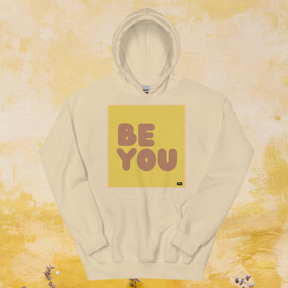 Be You in Yellow and Brown Unisex Hoodie - Available in Assorted Colors