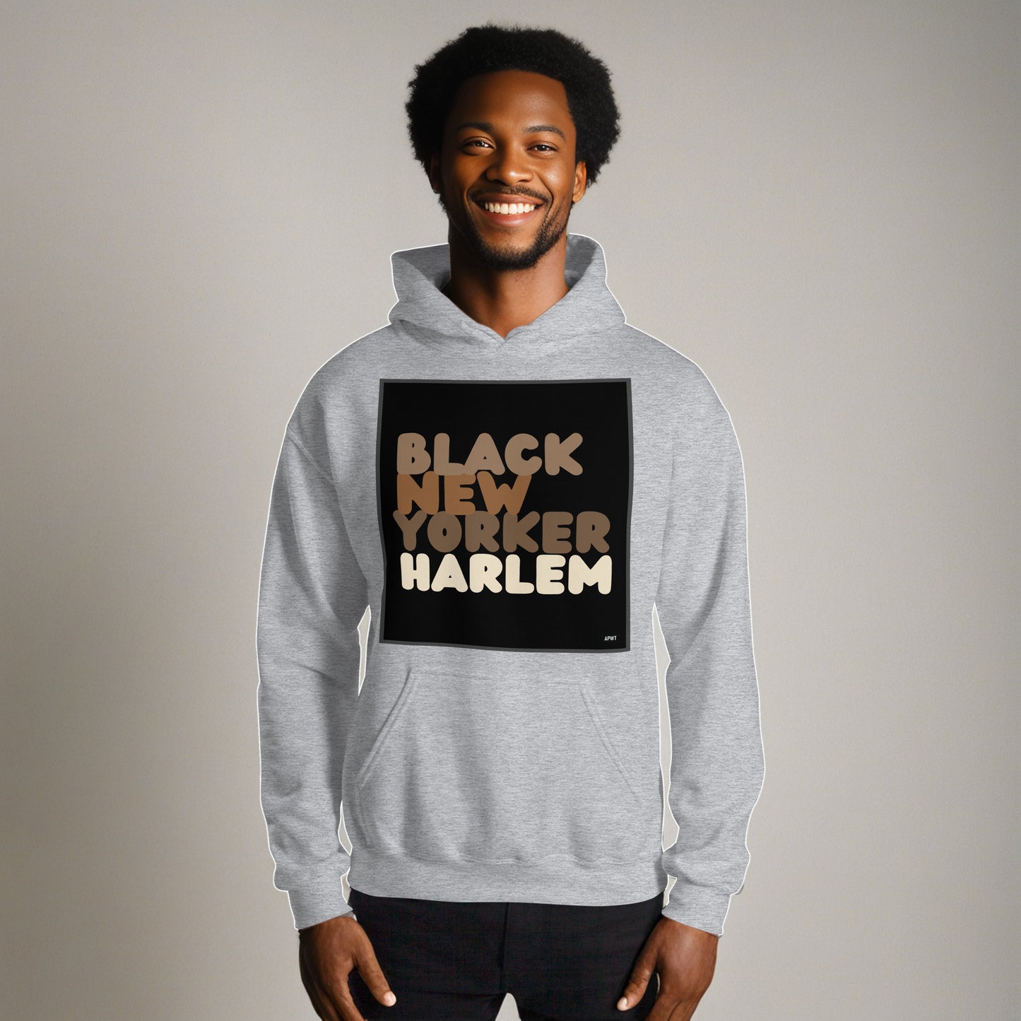 Black New Yorker Harlem Unisex Hoodie - Available in Assorted Colors