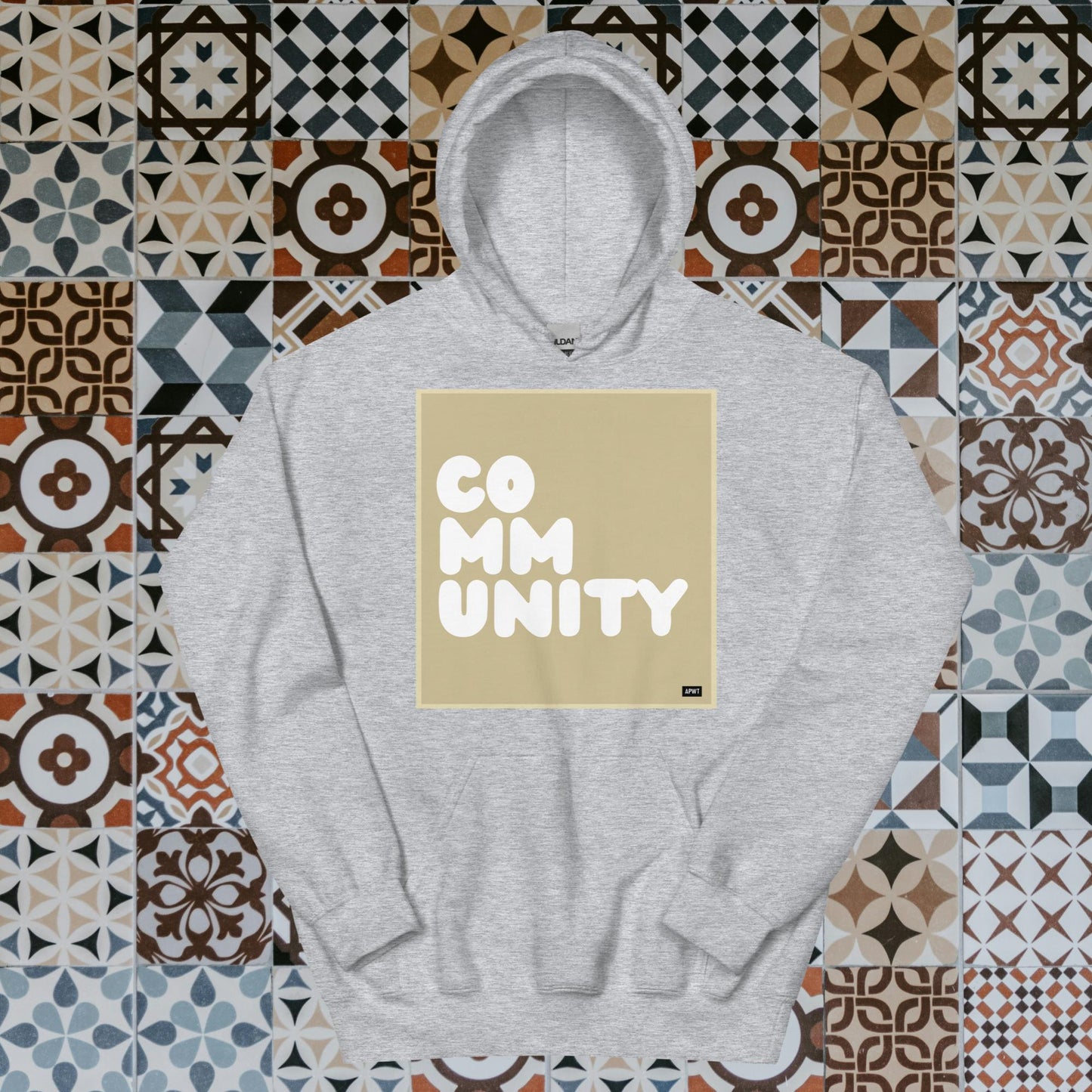 A Community in Beige Unisex Hoodie - Available in Assorted Colors