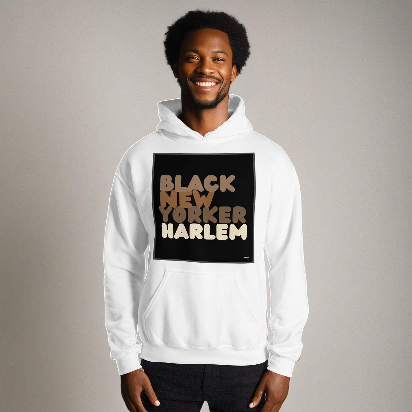 Black New Yorker Harlem Unisex Hoodie - Available in Assorted Colors