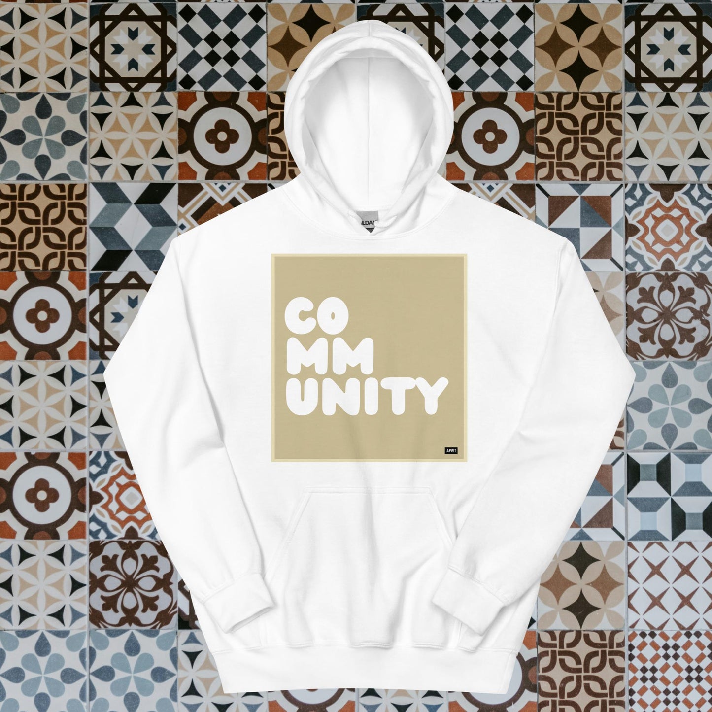 A Community in Beige Unisex Hoodie - Available in Assorted Colors